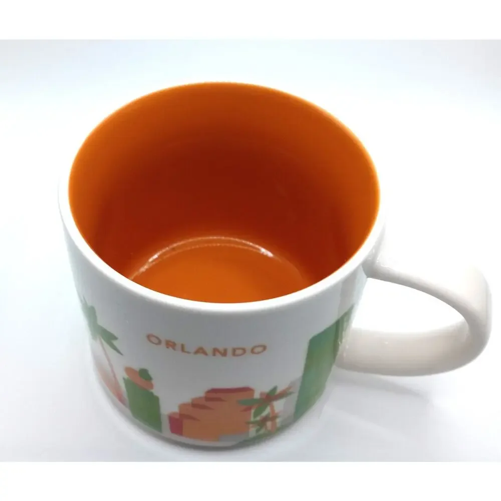 Starbucks ORLANDO You Are Here Collection Mug Coffee Cup 2017 Florida 14 Oz